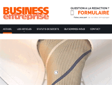 Tablet Screenshot of businessentreprise.com